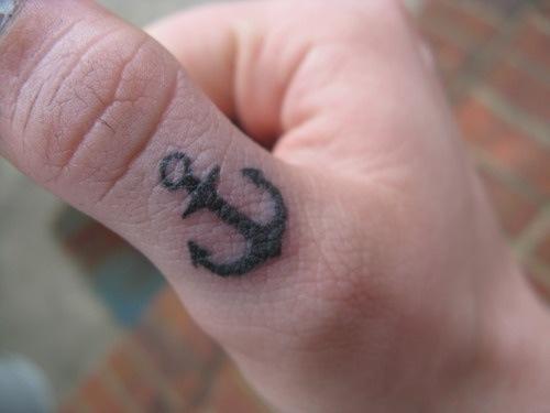 Beautiful anchor ink on hand