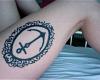 Decorative anchor on leg