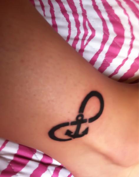 Infinity anchor tattoo