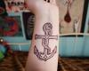 I love anchor girl tattoo on wrist