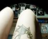 Anchor tattoo on leg
