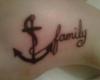 Family anchor tattoo