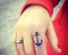 Finger anchor tattoo