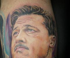 Brad Pitt in Inglourious Basterds as  Aldo Raine