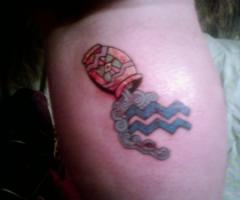 Aquarius tattoo for women