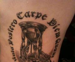 Hourglass Ribcage tattoo