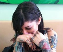 Crow tattoo with graphic work