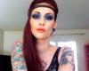 Lady Diamond International tattooed model