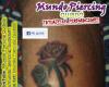 Rosas + tribal en la pierna