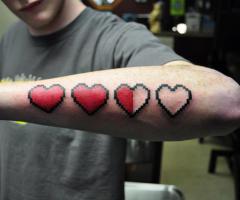 Zelda hearts tattoo
