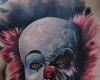 Zombie IT clown tattoo