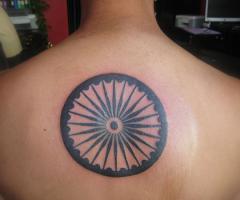 The Indian chakra tattoo