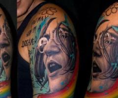 John lennon tattoo portrait