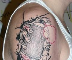 Art graffiti tattoo