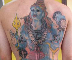 Hindu tattoo of Lord Shiva
