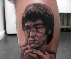 Portrait of bruce lee
