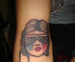 Tattoo de fantasmita de pacman