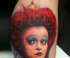 The red queen from Alice in Wonderland