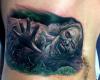 Zombie from The Walking Dead tattoo