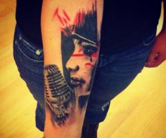 Trash polka art sleeve