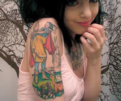 Snow White and Prince tattoo