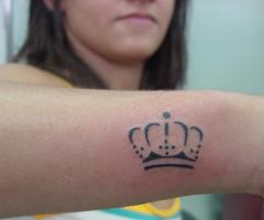 Crown tattoo design for girls