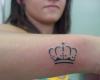 Crown tattoo design for girls