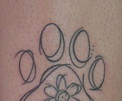 Paw tattoo
