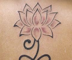 Lotus flower tattoo