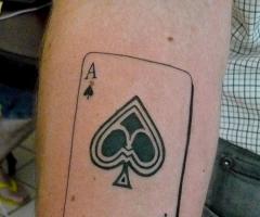 Ace up his sleeve tattoo