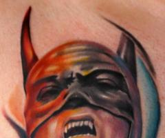 Batman vampire tattoo