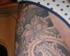 The front of my Japanese inspired thigh sleeve