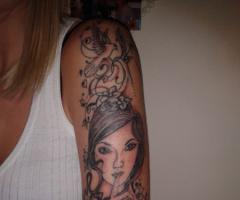 The start of my arm sleeve