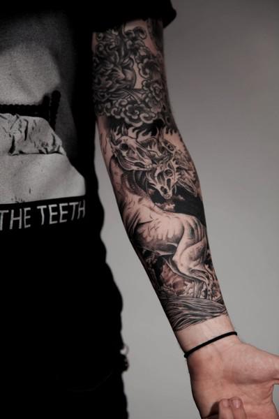 Manga completa en brazo para hombres