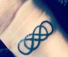 Double infinity tattoo