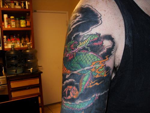 Cover up dragon tattoo