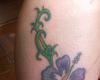 Tatuaje de flor de hibiscus