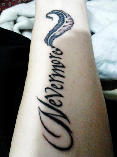 Nevermore and feather