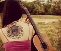 guitar tattoo