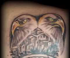 PAOK Gate 4 tattoo