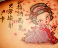 Geisha tattoos for men and women