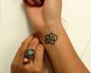 Heart and infinite tattoo on wrist