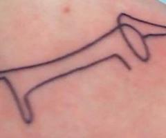 Picasso Dachshund Tattoo :-)