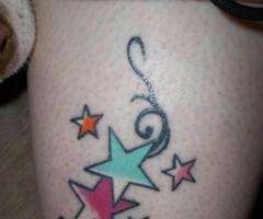 25 star tattoos for girls