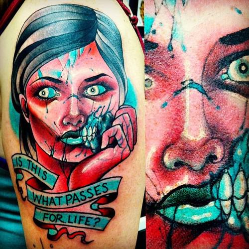 Pretty zombie lady