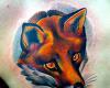 Fox chest tattoo