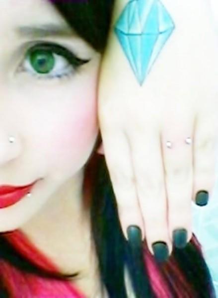 Diamond tattoo for women