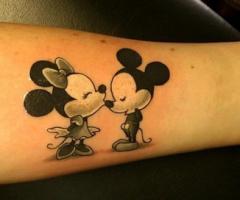 Baby Mickey and Minnie Mouse