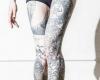 Leg symbols tattoo