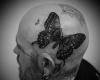 Butterfly on head